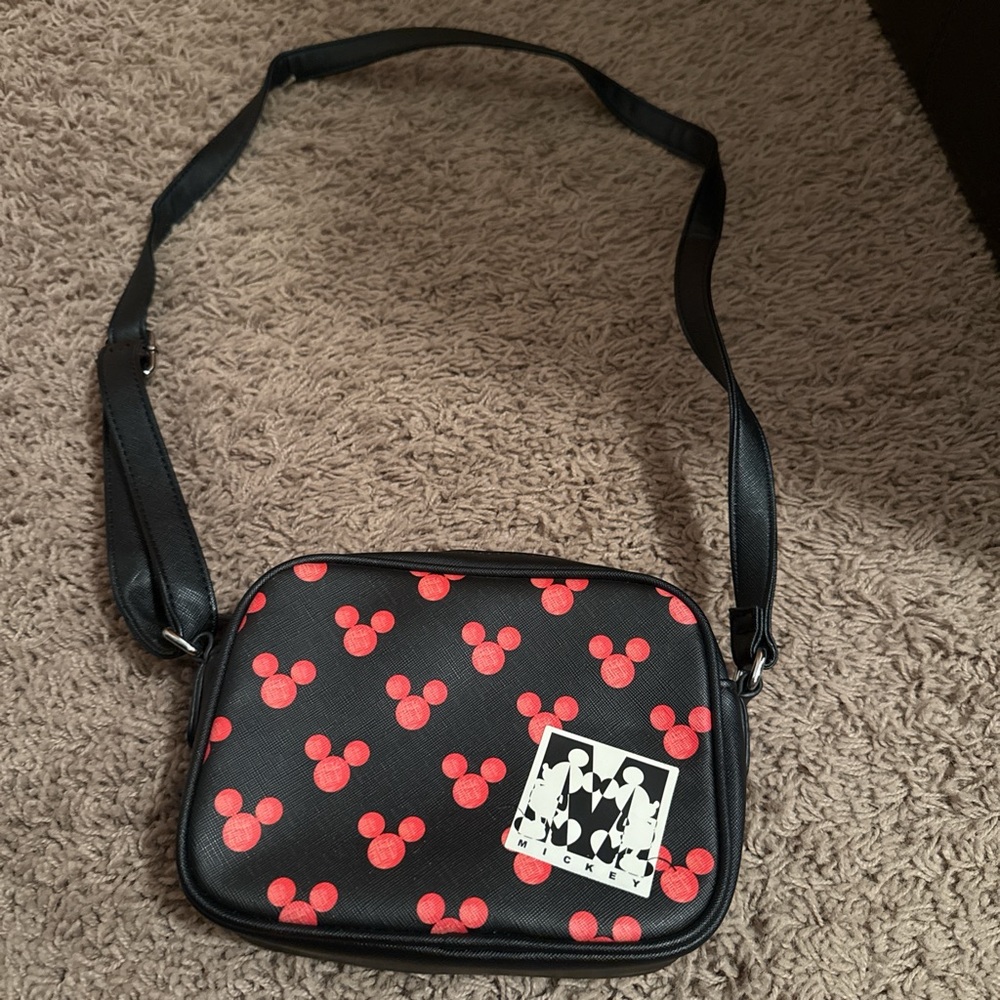 Danielle Nicole Black and Red Crossbody Bag